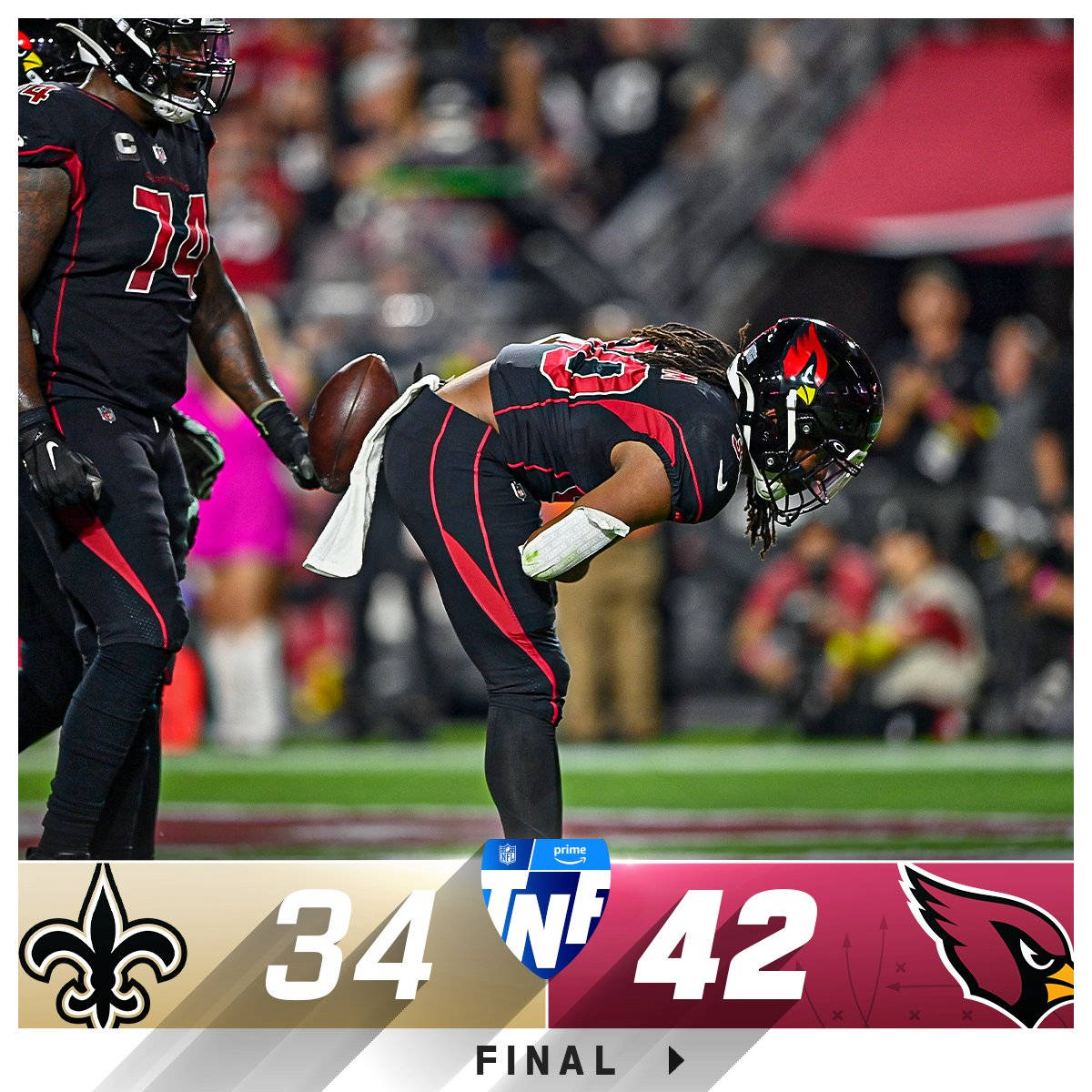 Saints And Cardinals Nfl Scores Background