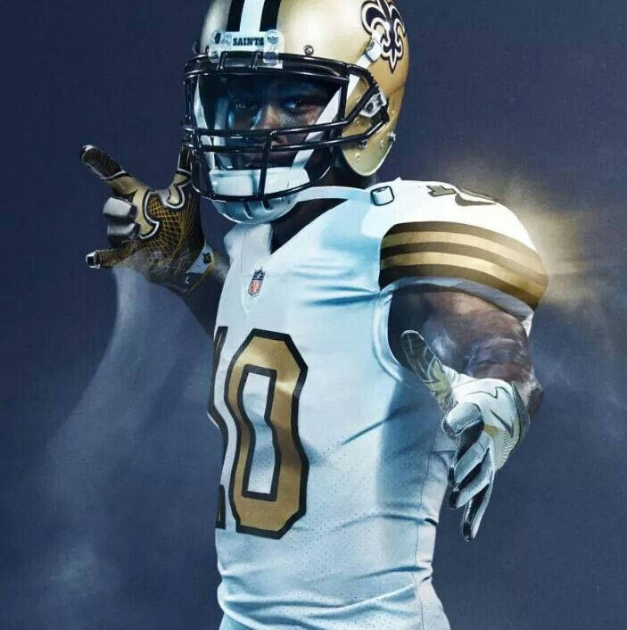 Saints Brandin Cooks Blue Background Background