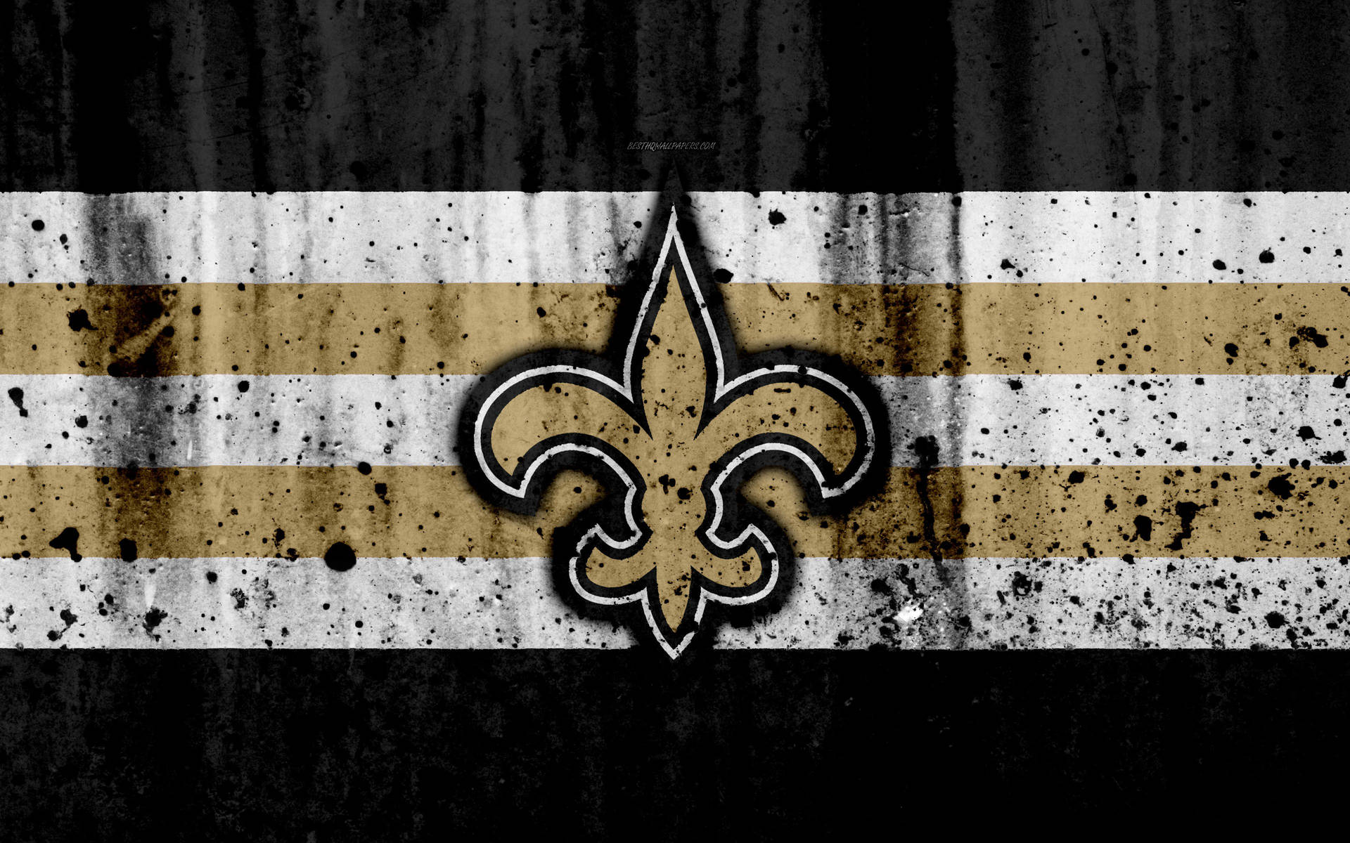 Saints Logo On A Flag Background