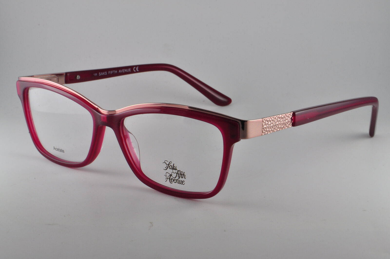 Saks Fifth Avenue Pink 286 Eyeglasses Background