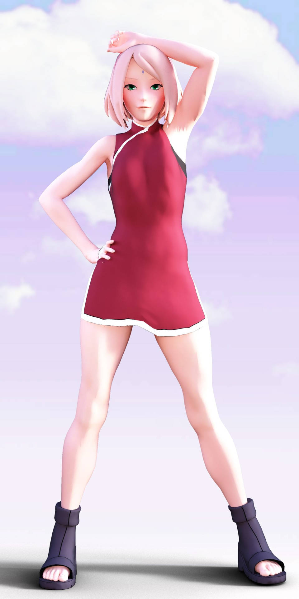 Sakura Haruno 4d Figure Background