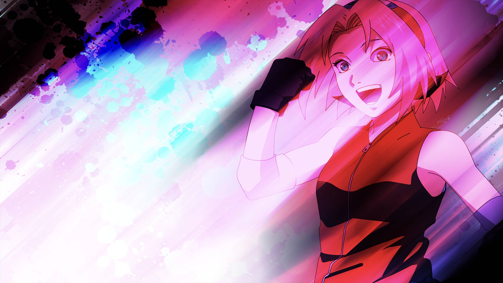 Sakura Haruno Colorful Image Background
