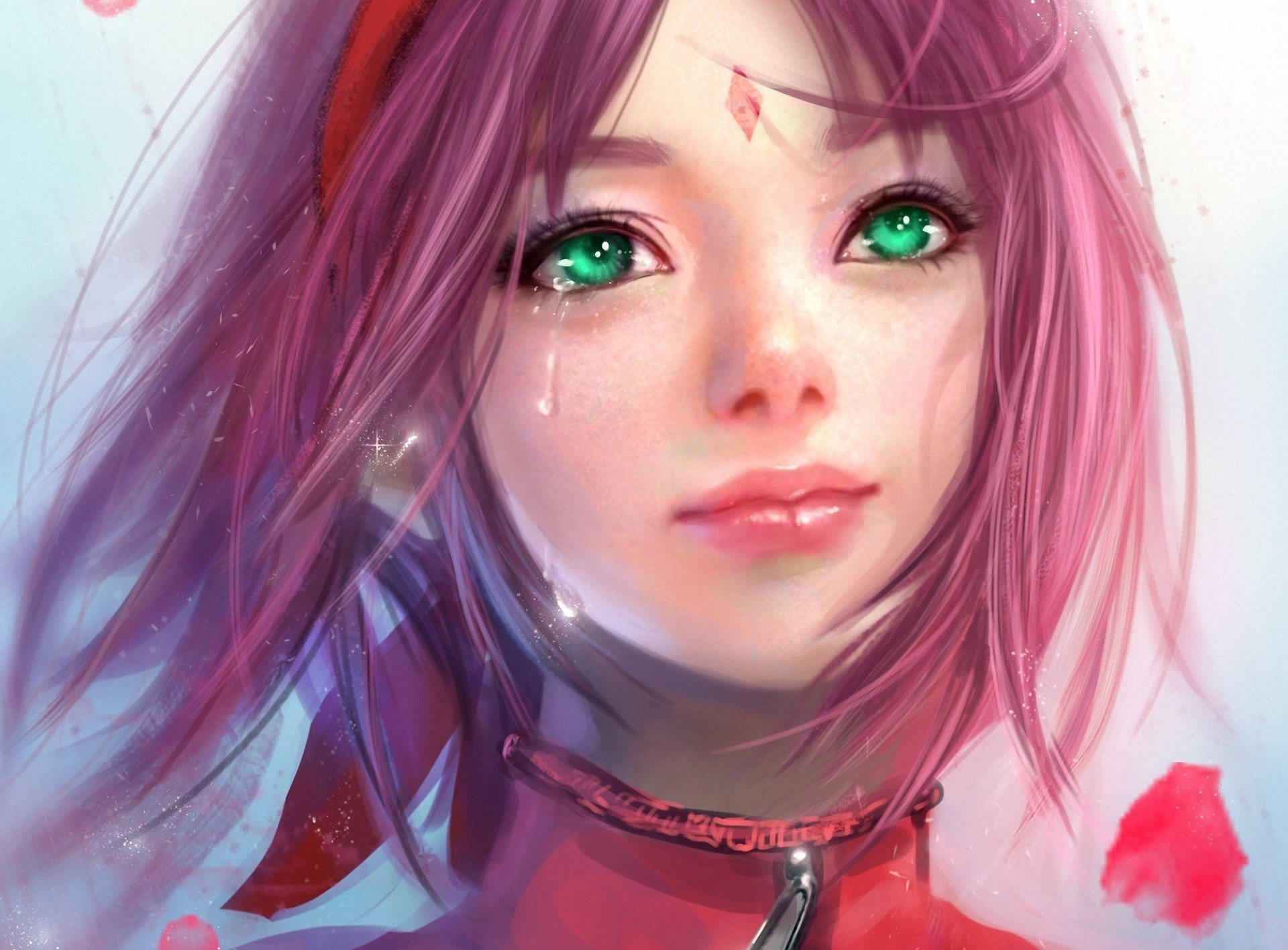 Sakura Haruno Crying Image Background