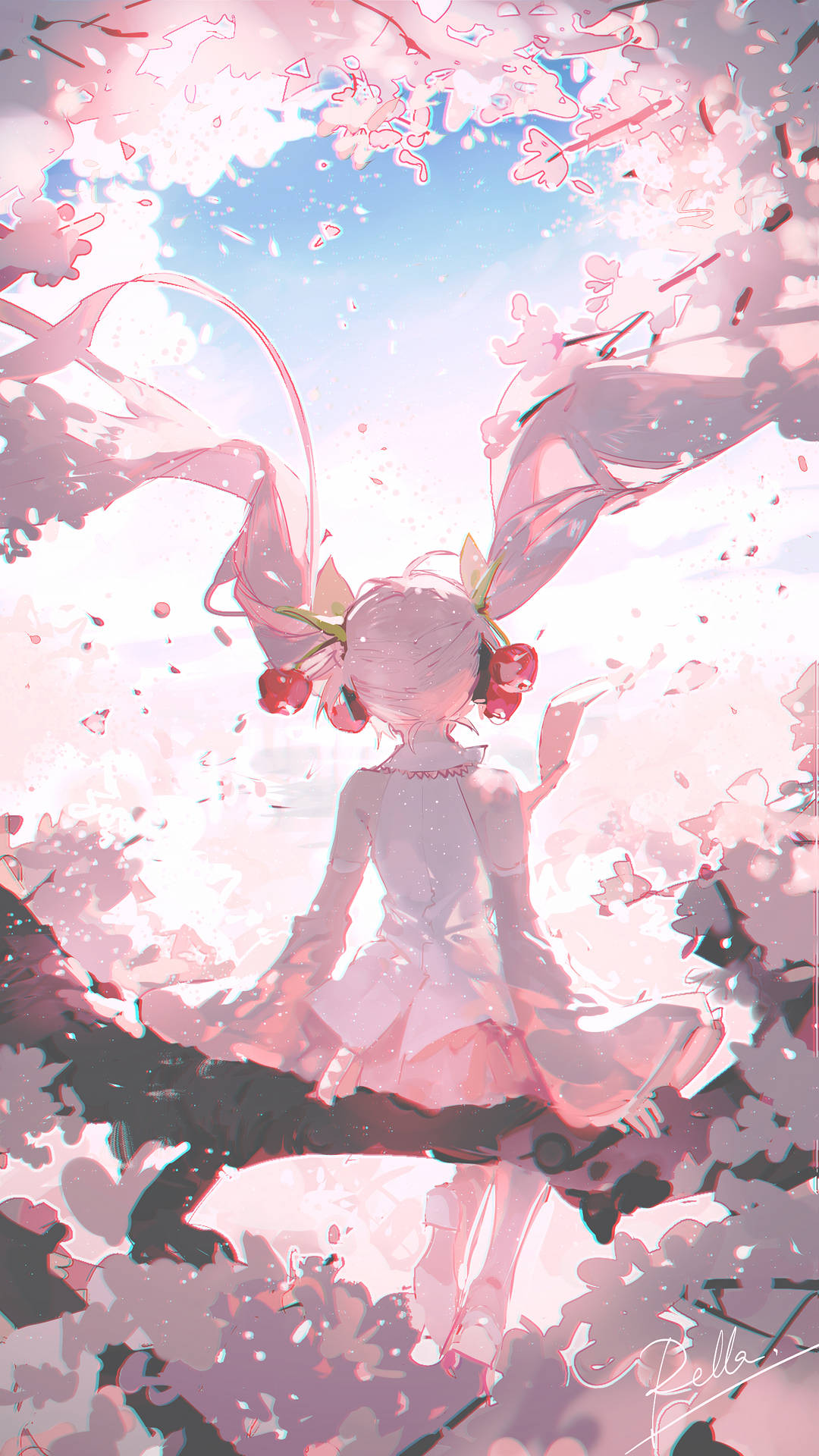 Sakura Vocaloid Background