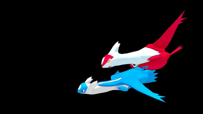 Salamence Latias Flying Background