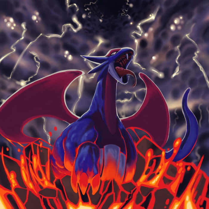 Salamence Mouth Open Background
