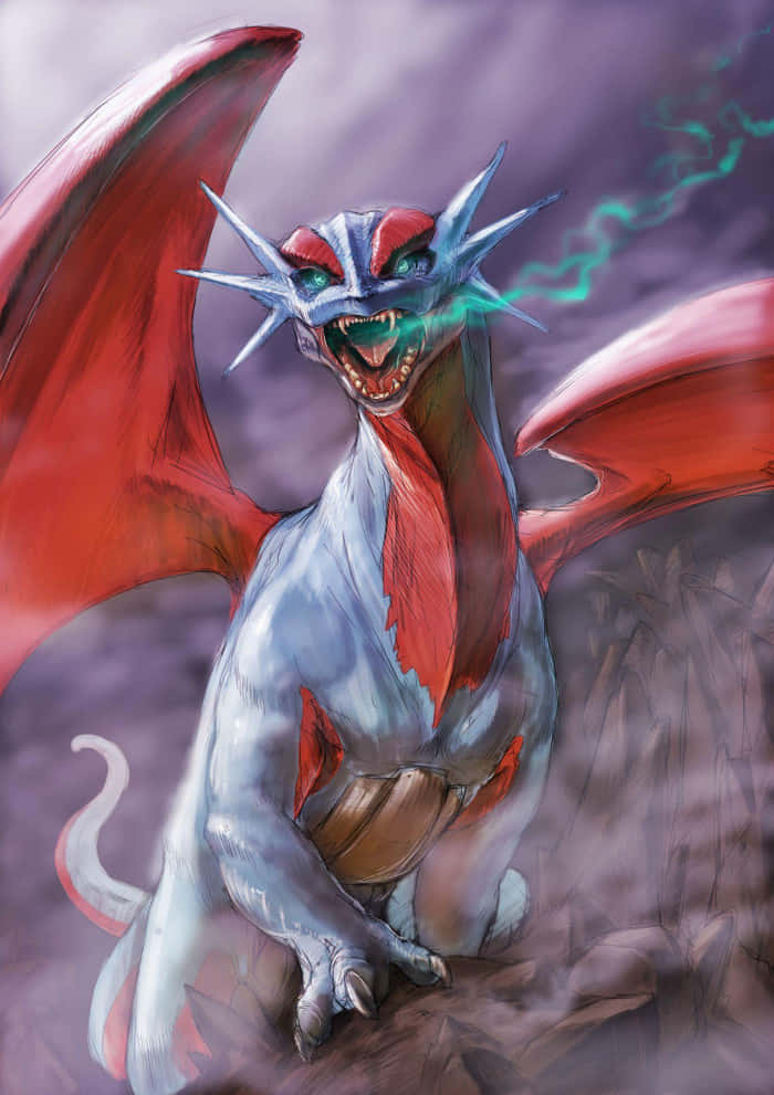 Salamence Scary Light Blue Smoke