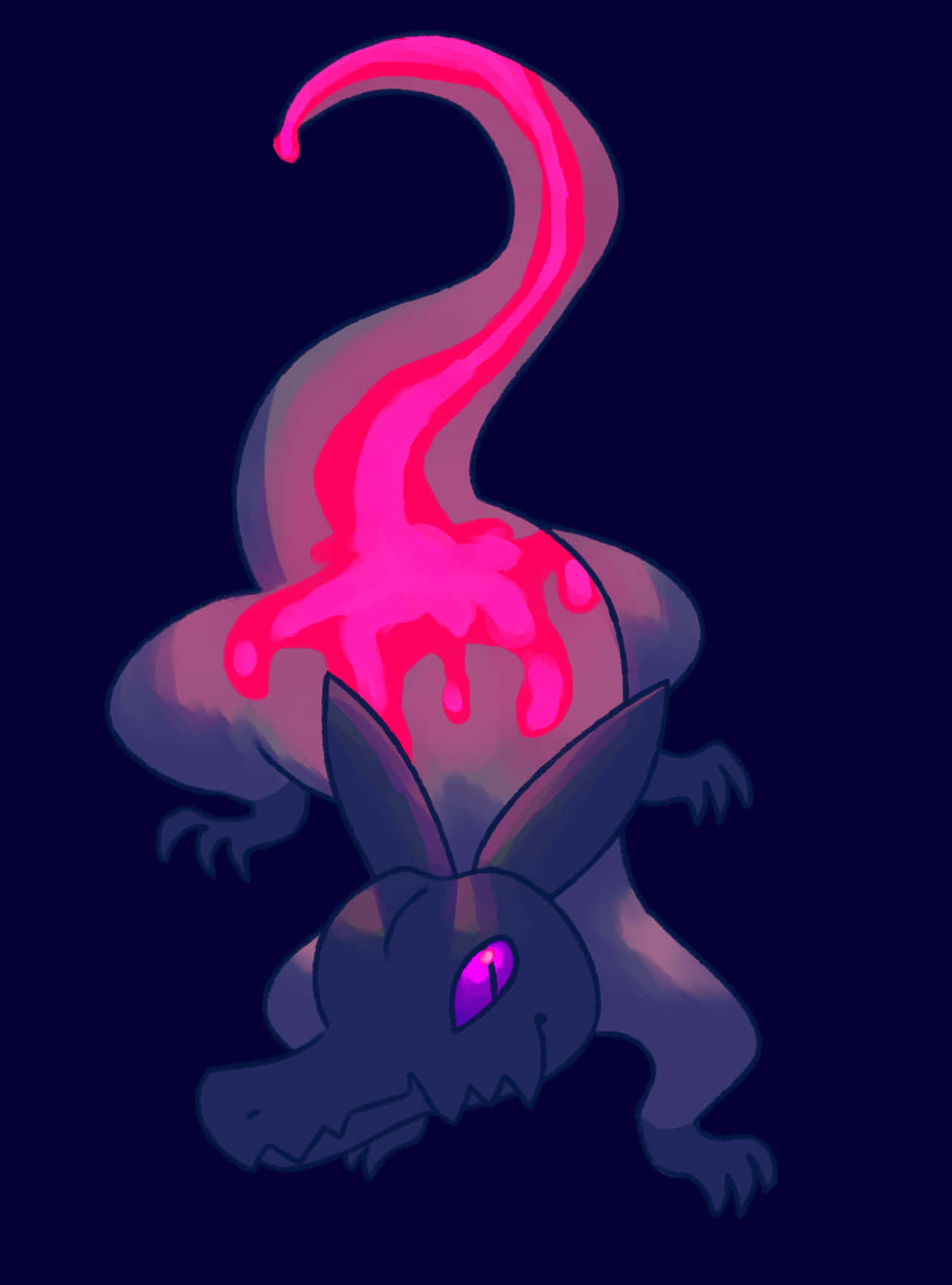 Salandit With Glowing Pink Tail