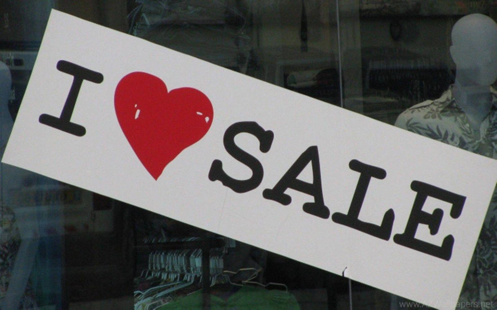 Sales I Love Sale Sign Background
