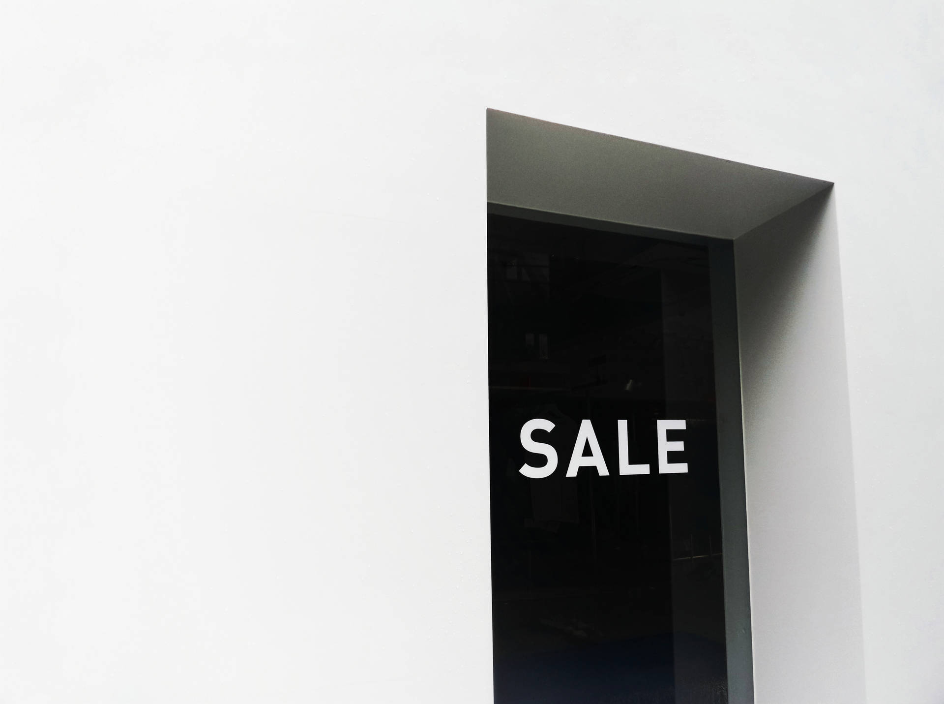 Sales Minimalist Sale Window Text