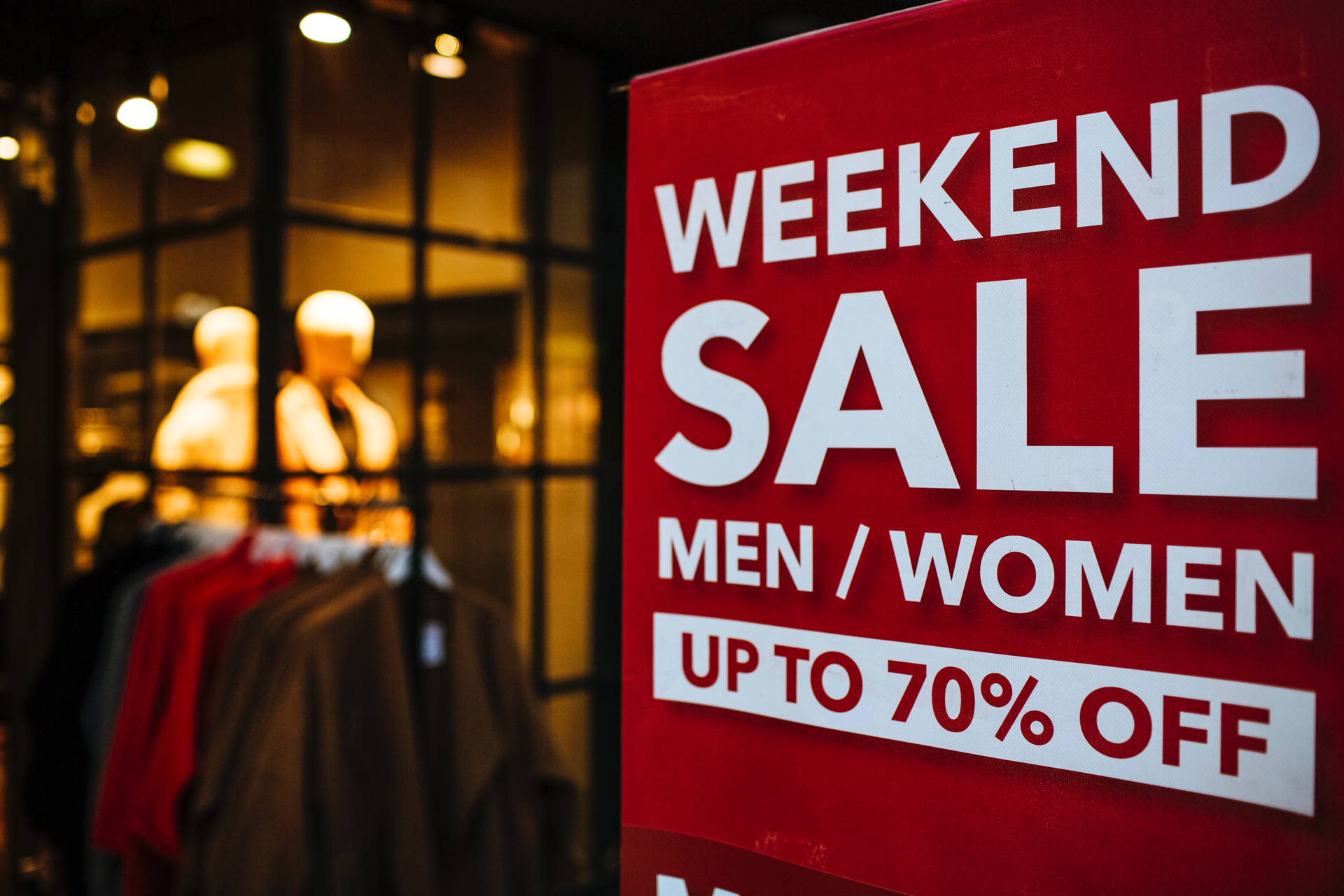 Sales Weekend Sale Sign
