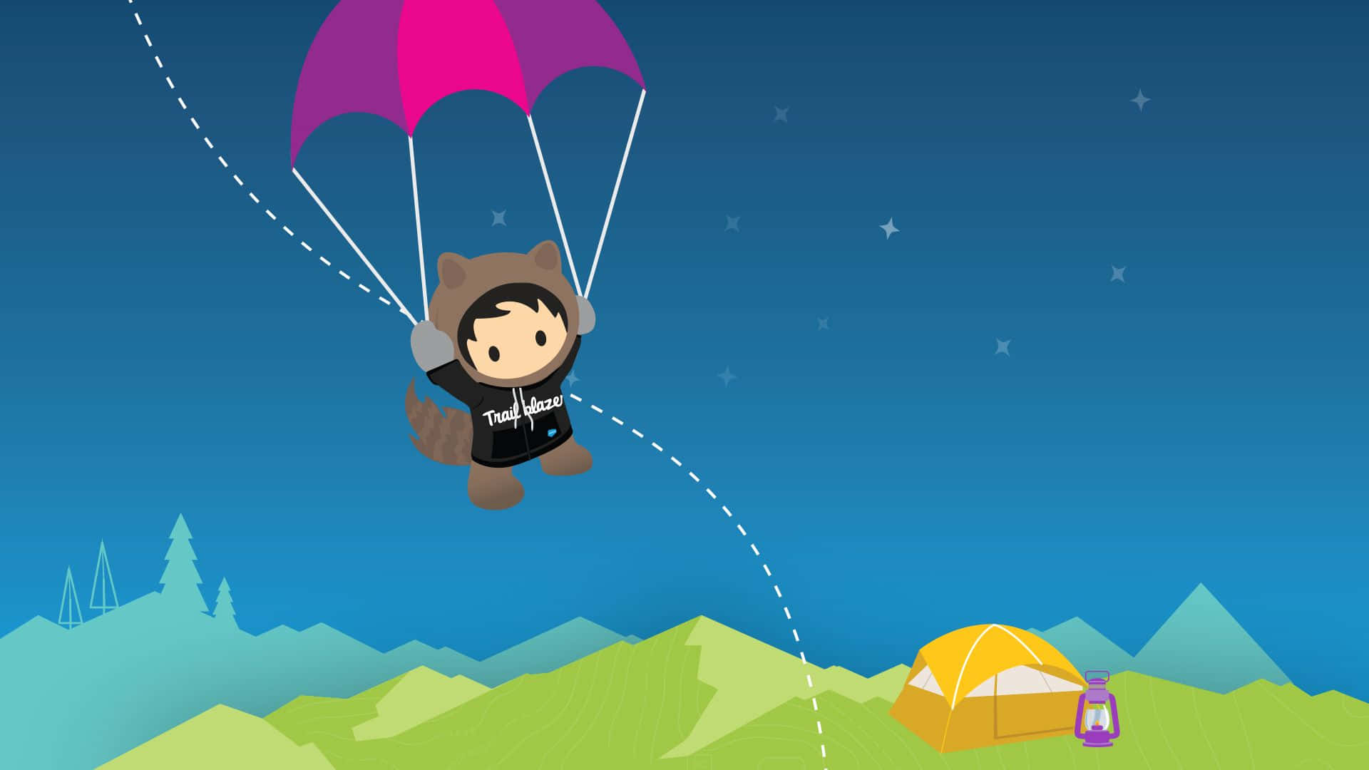 Salesforce Parachute Background