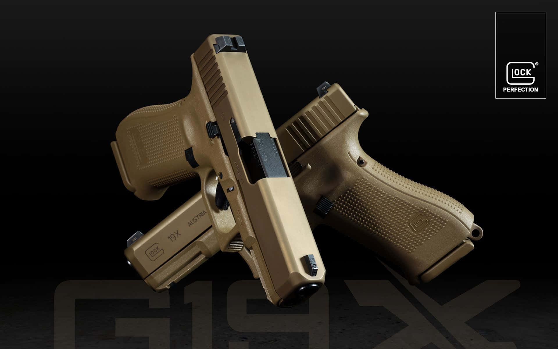Salient Gold Gun Background