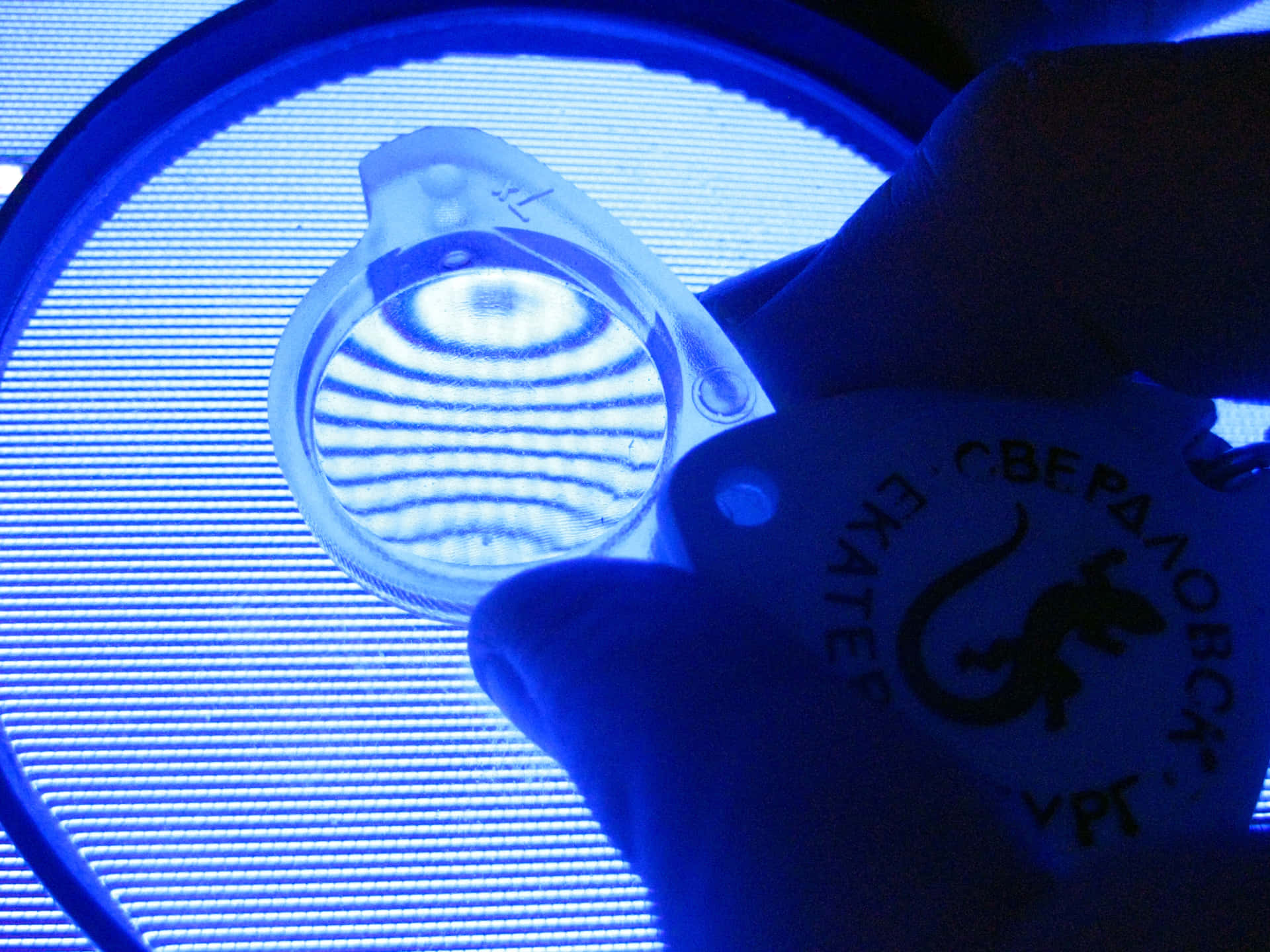 Salient View On Magnifying Glass Background