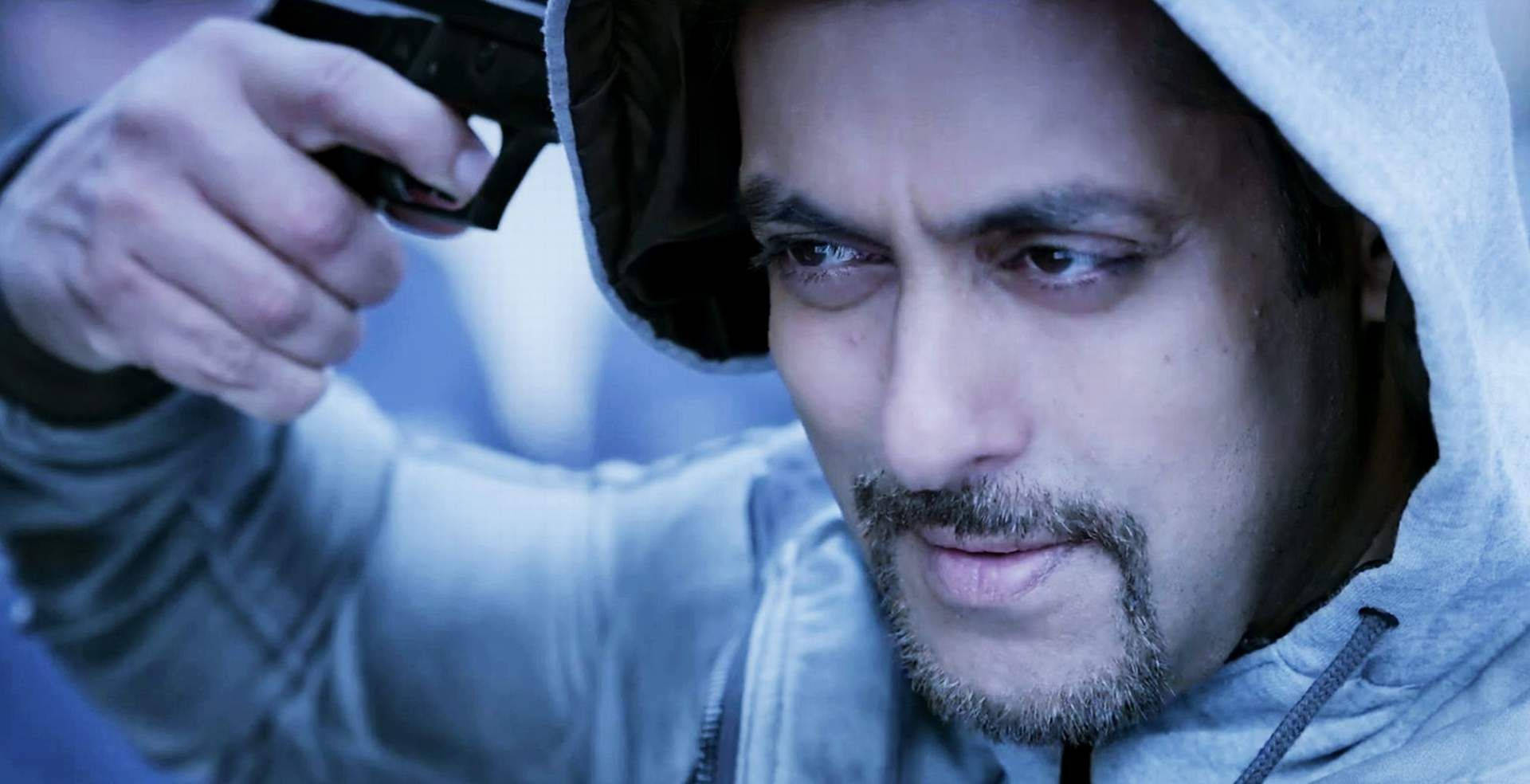 Salman Khan Hd Kick Pointing Gun To Temple Background