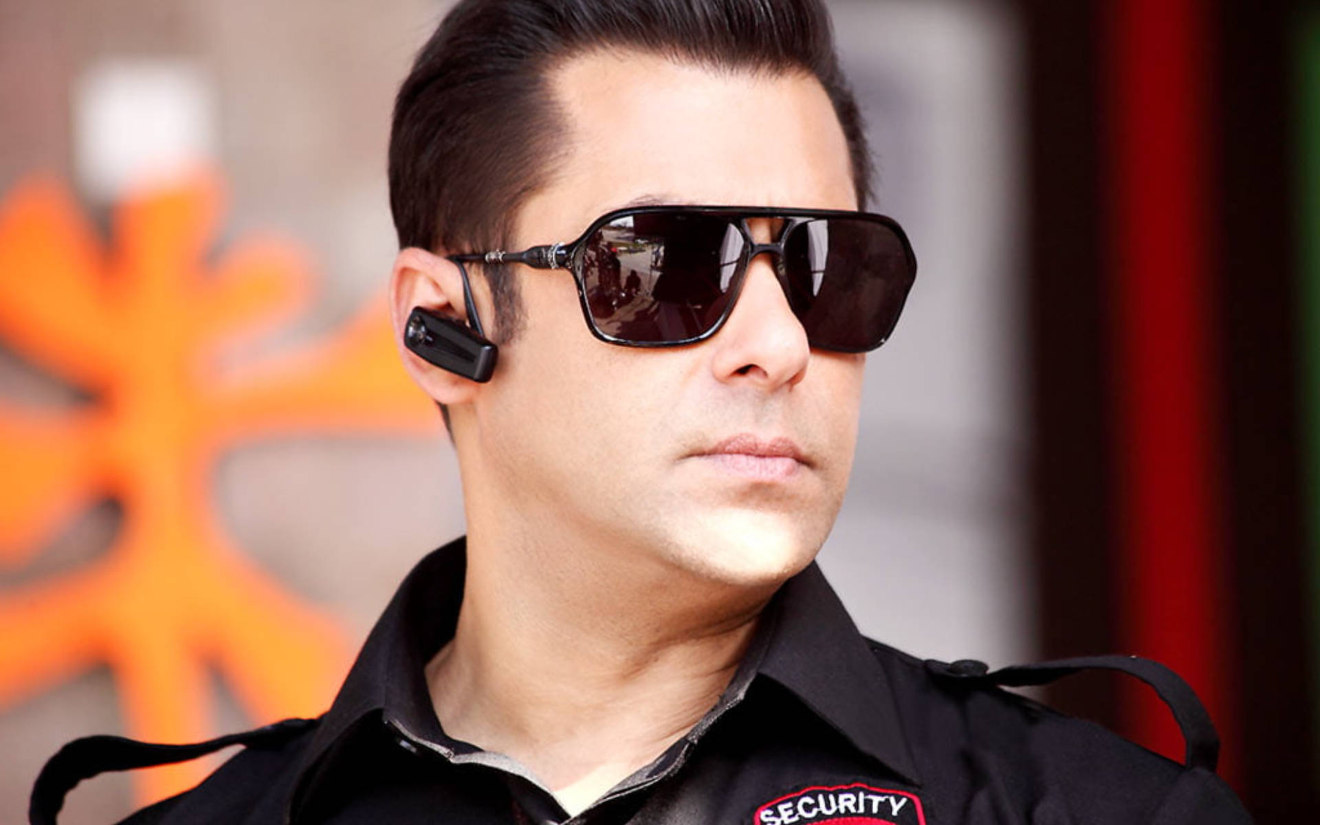 Salman Khan In Security Uniform Background