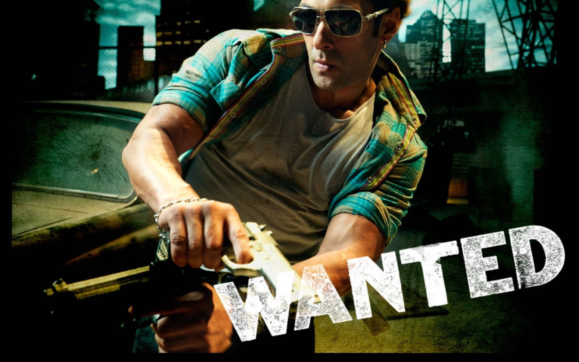 Salman Khan In Wanted Film Background