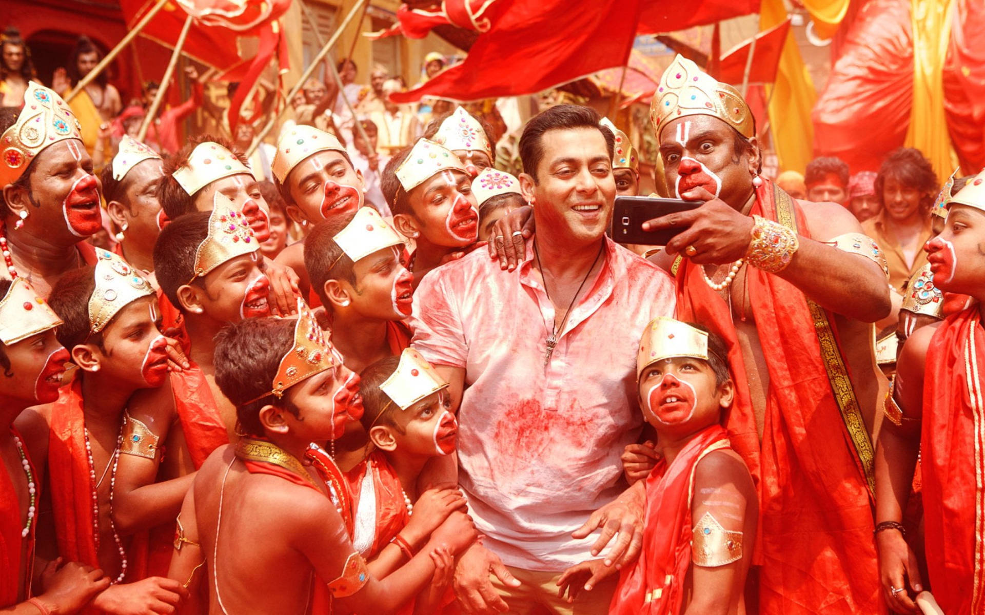 Salman Khan Selfie With People Background