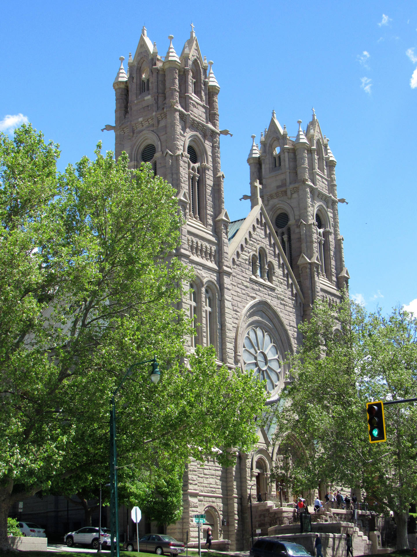 Salt Lake City Cathedral Of Madeleine Background