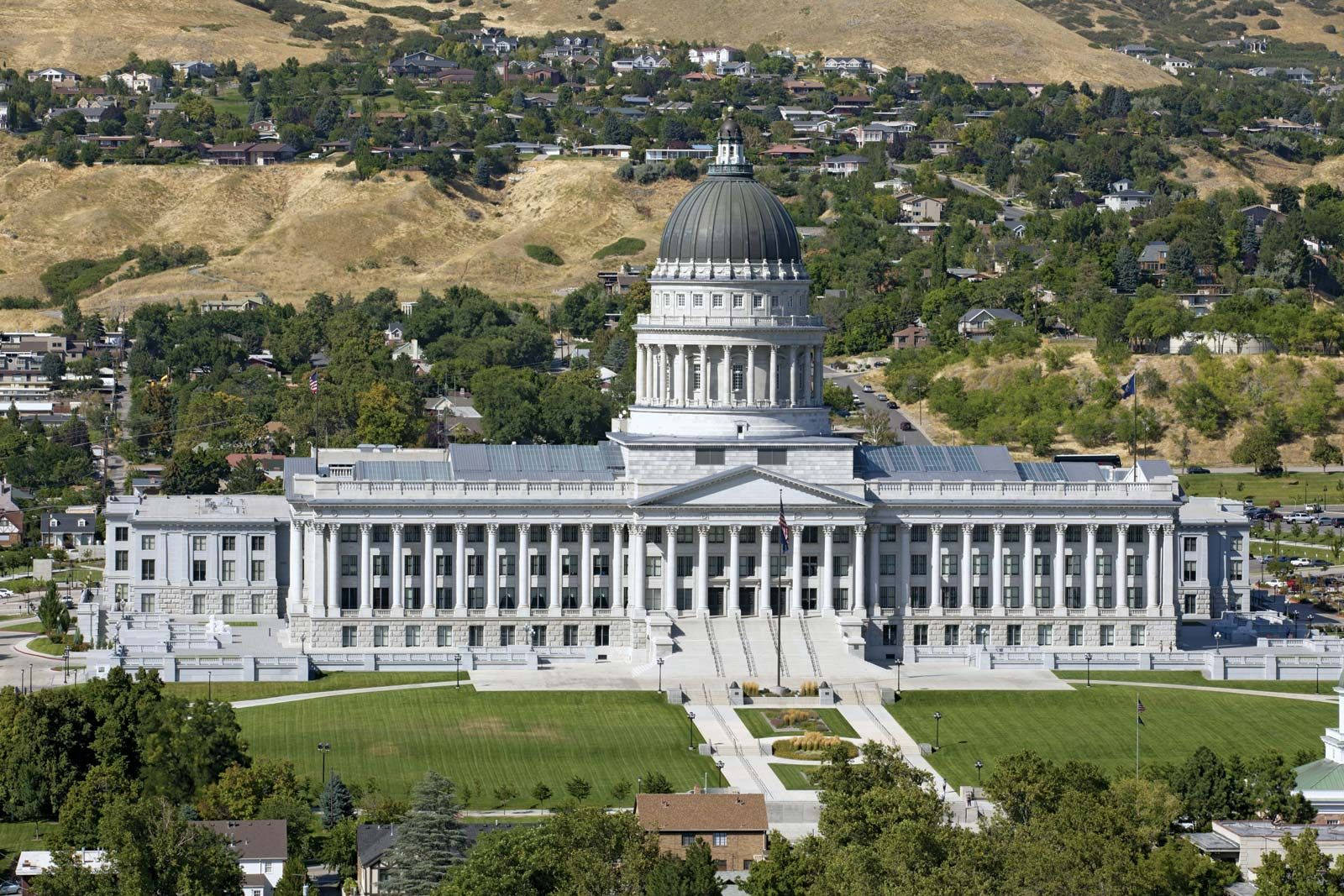 Salt Lake City Utah State Capitol Background