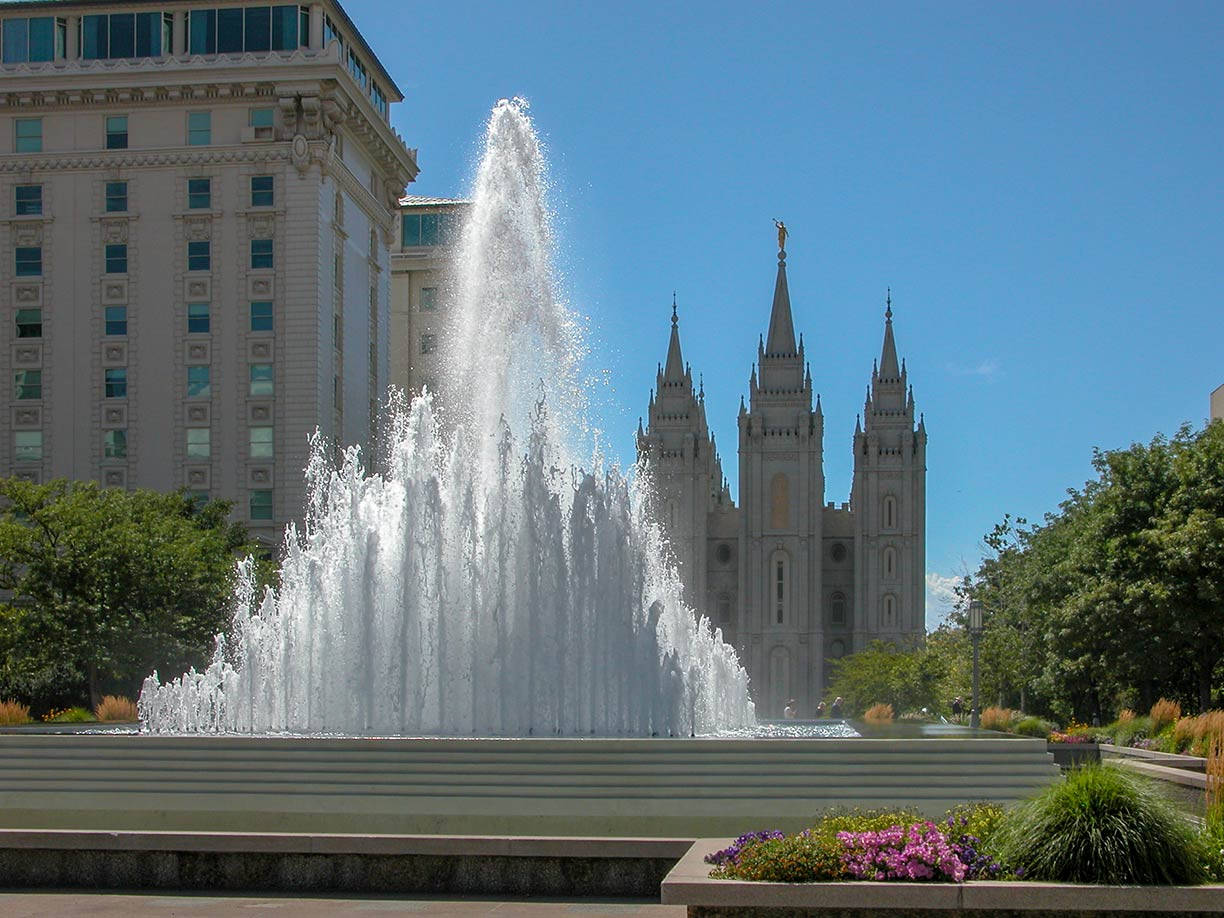 Salt Lake City Utah Temple Background