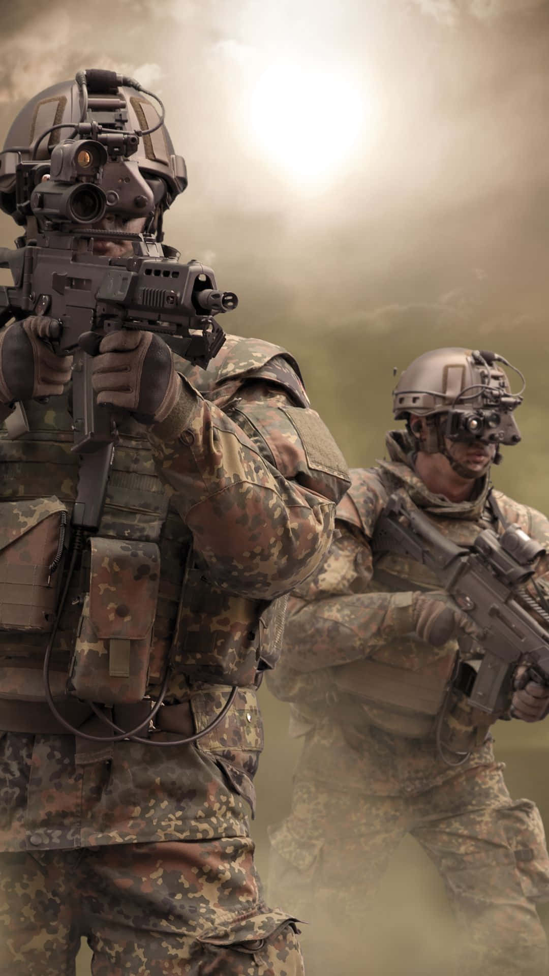 Salute To American Soldiers Background