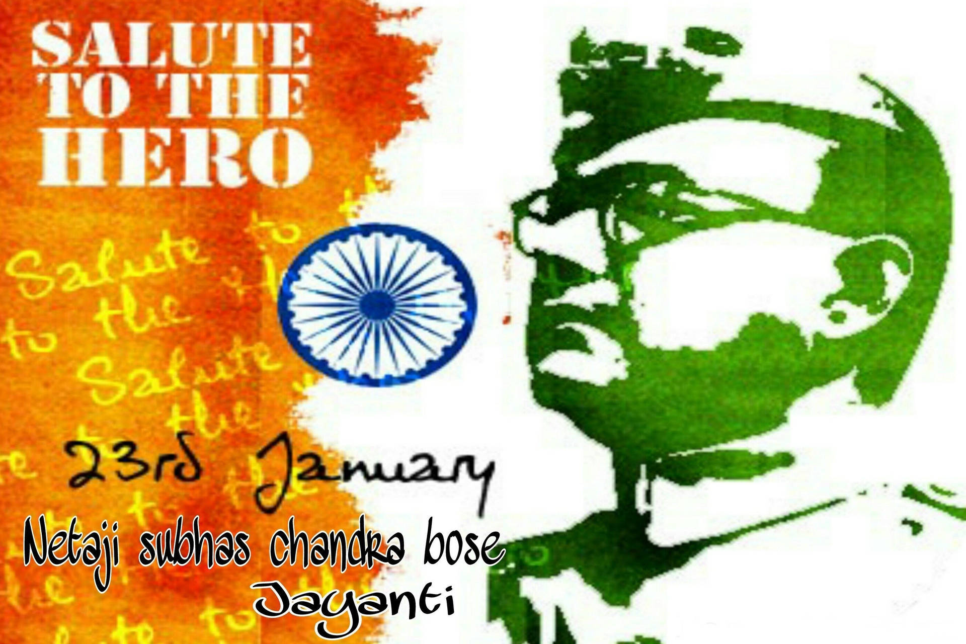 Salute To The Hero Netaji Background