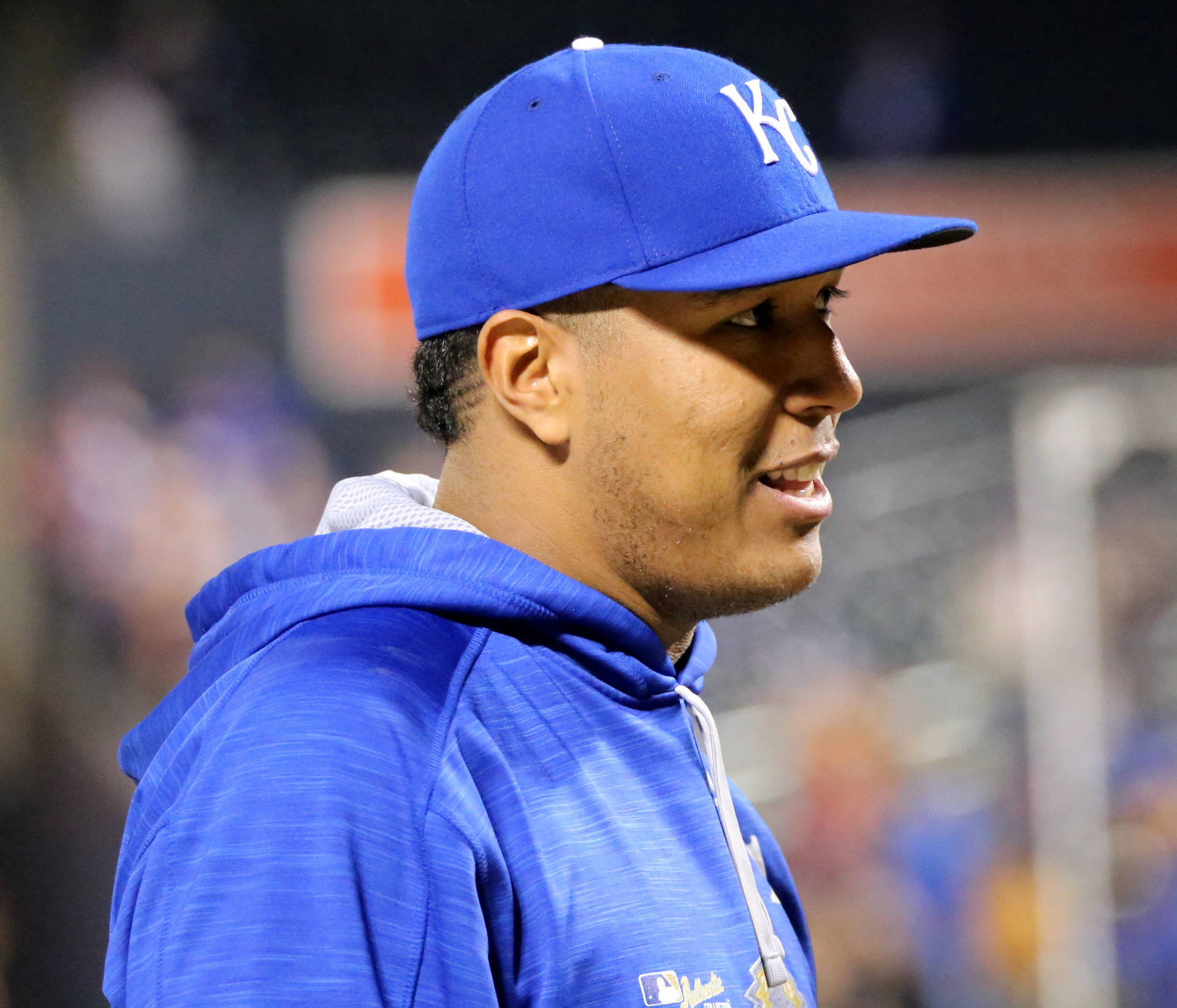 Salvador Perez Sideways View Background