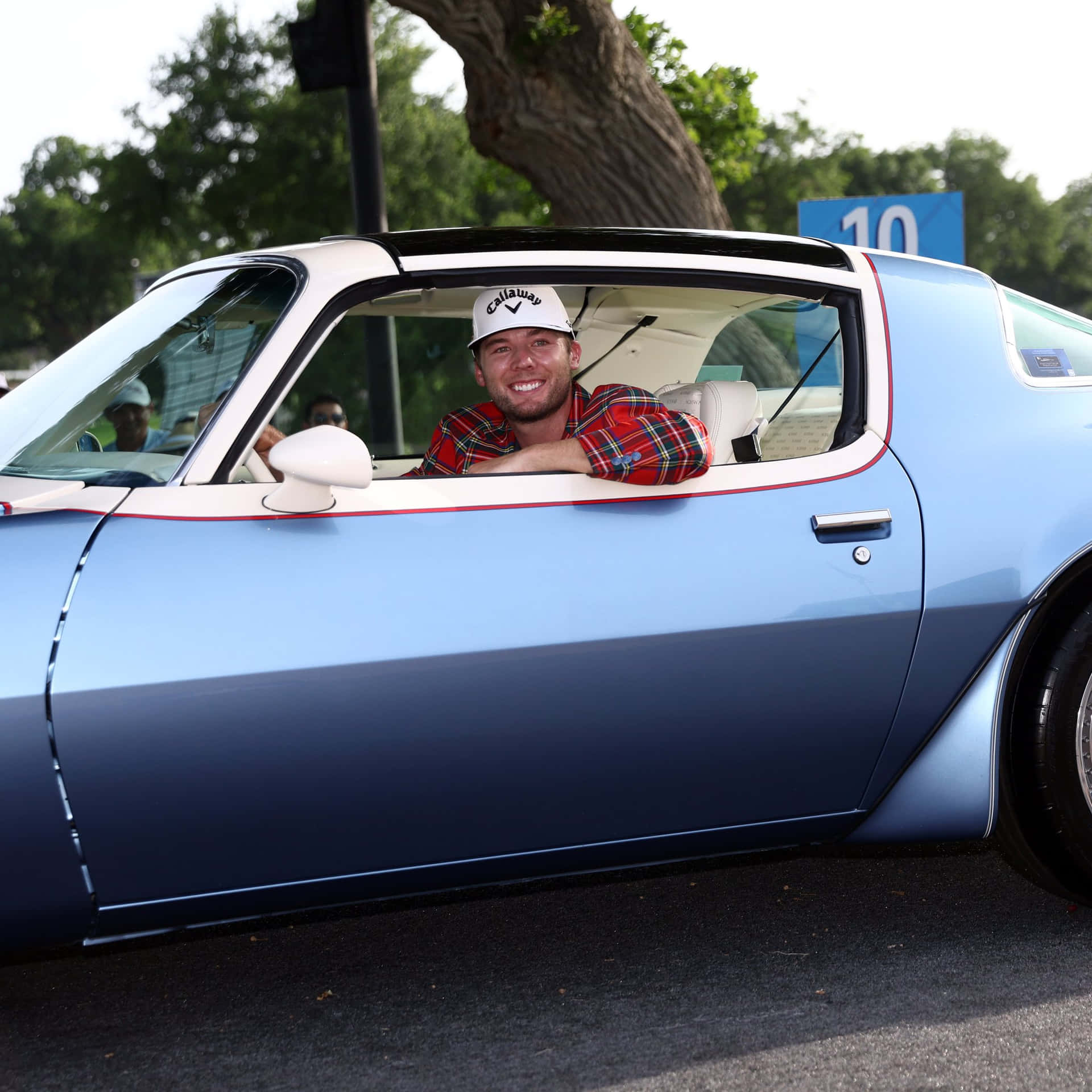 Sam Burns Inside Schwab Firebird Car