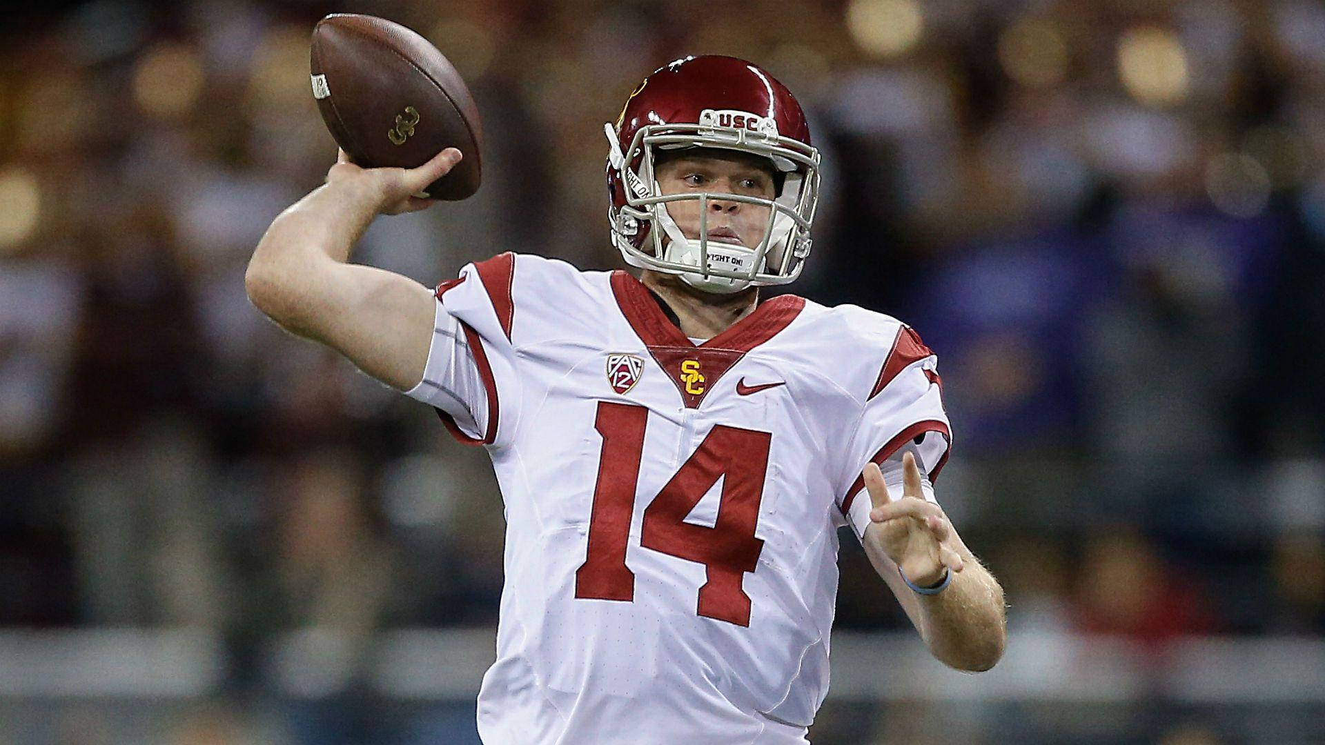 Sam Darnold Ncaa Draft Usc Trojan Background