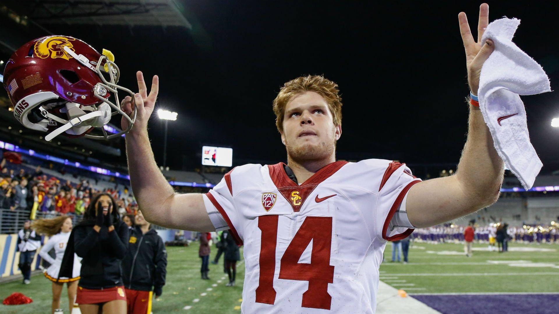 Sam Darnold Peace Usc Trojan Background