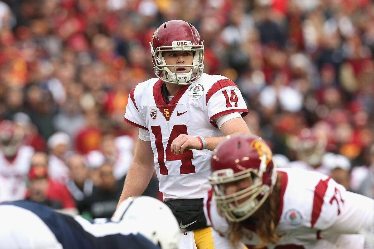 Sam Darnold Usc 14 Trojan Background