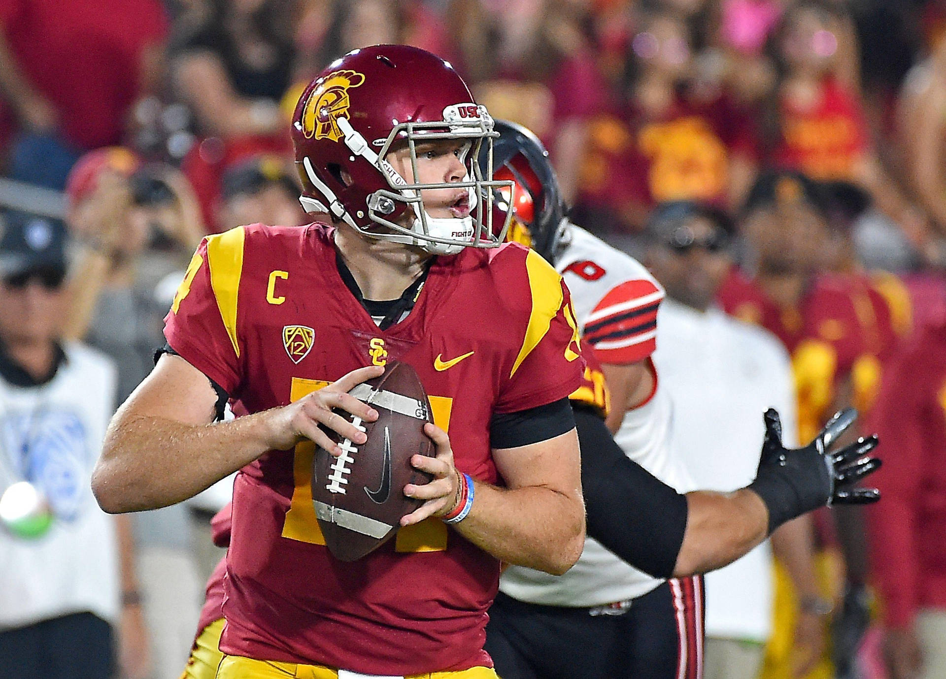 Sam Darnold Usc Freshman Footballer Background