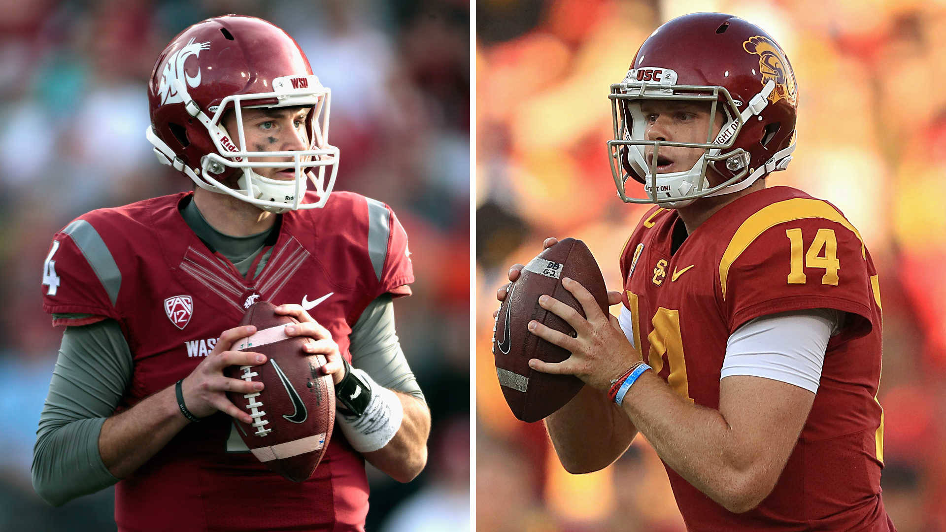 Sam Darnold Usc Luke Falk Wsu Background