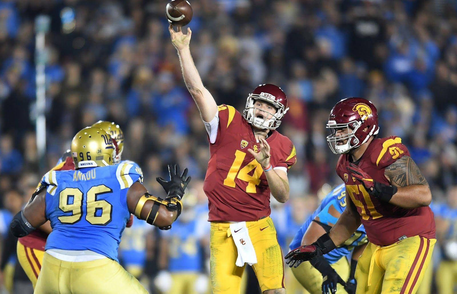 Sam Darnold Usc Versus Ucla Bruins Background