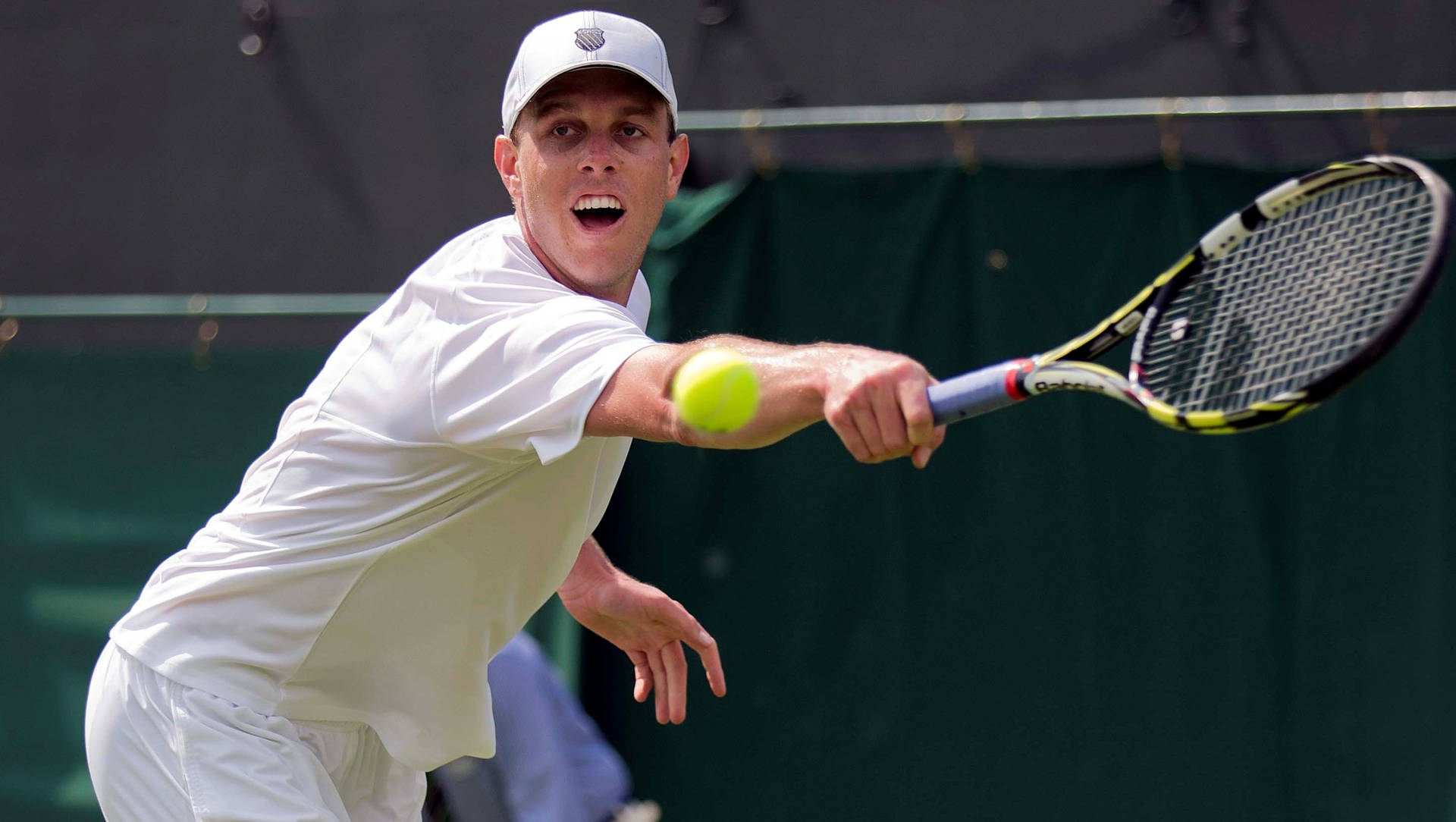 Sam Querrey, A Notable Figure In International Tennis, In Action.