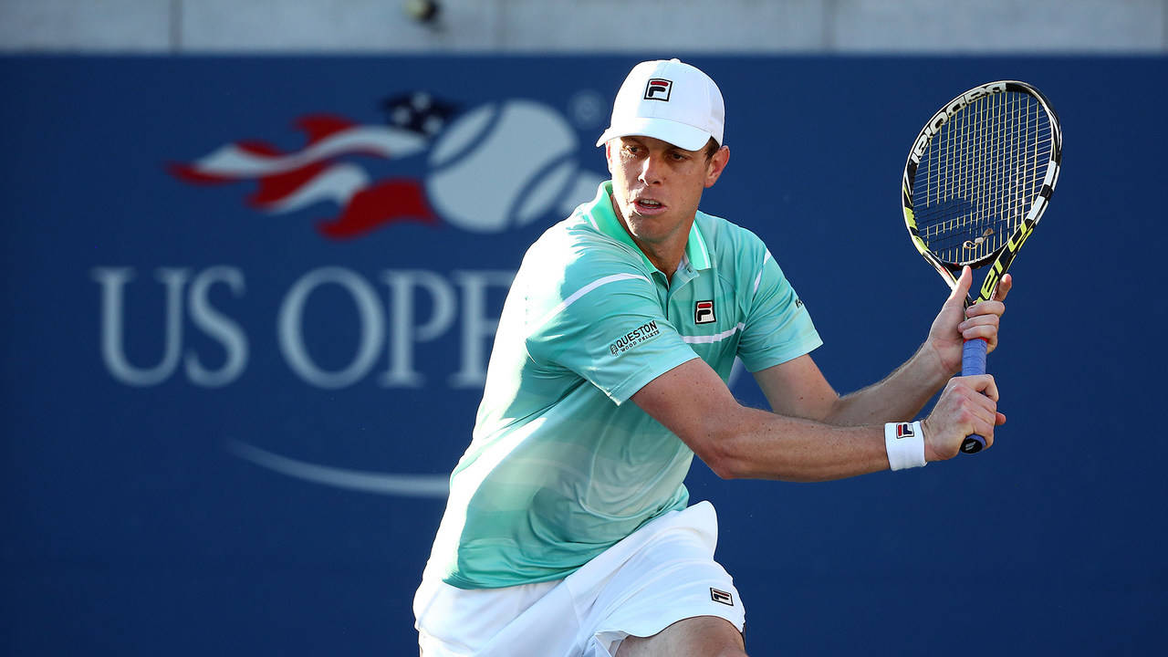 Sam Querrey In Action At The Us Open