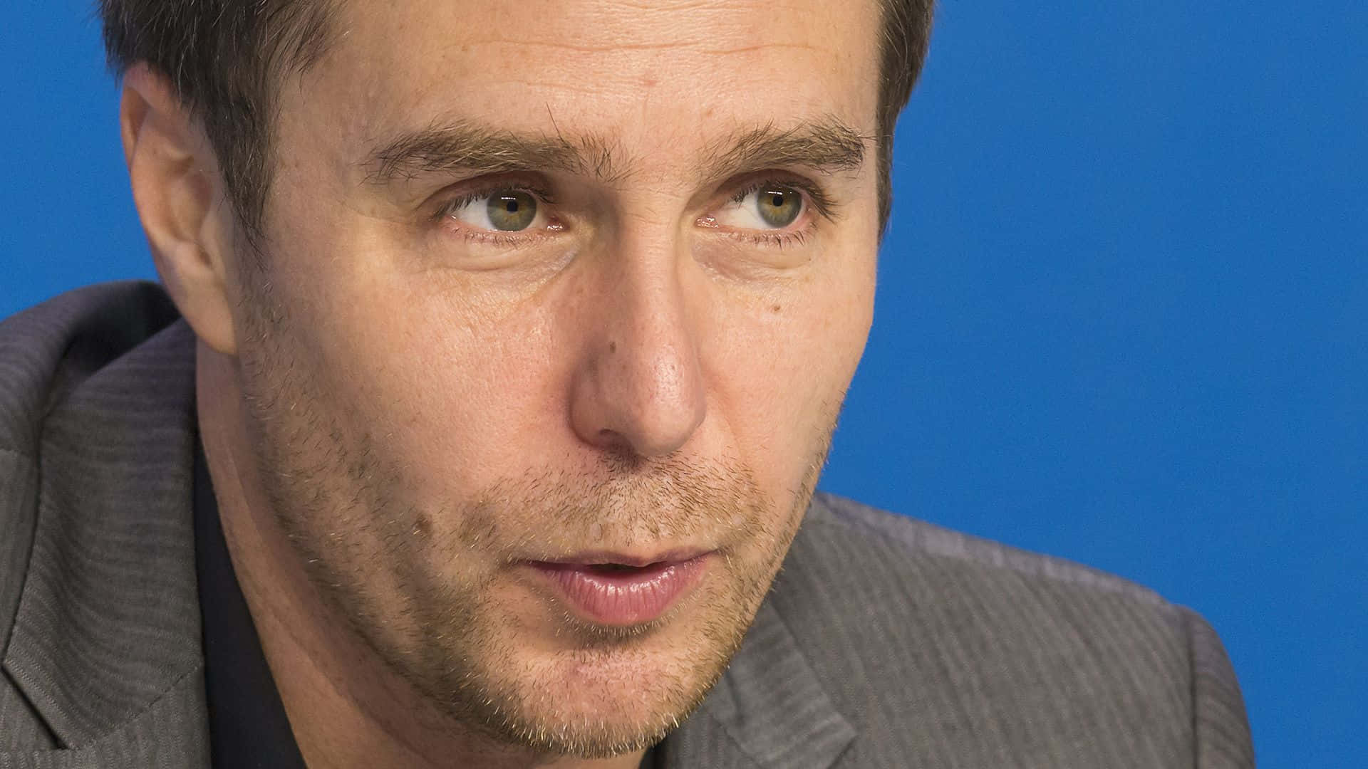 Sam Rockwell Close Up Interview Photo