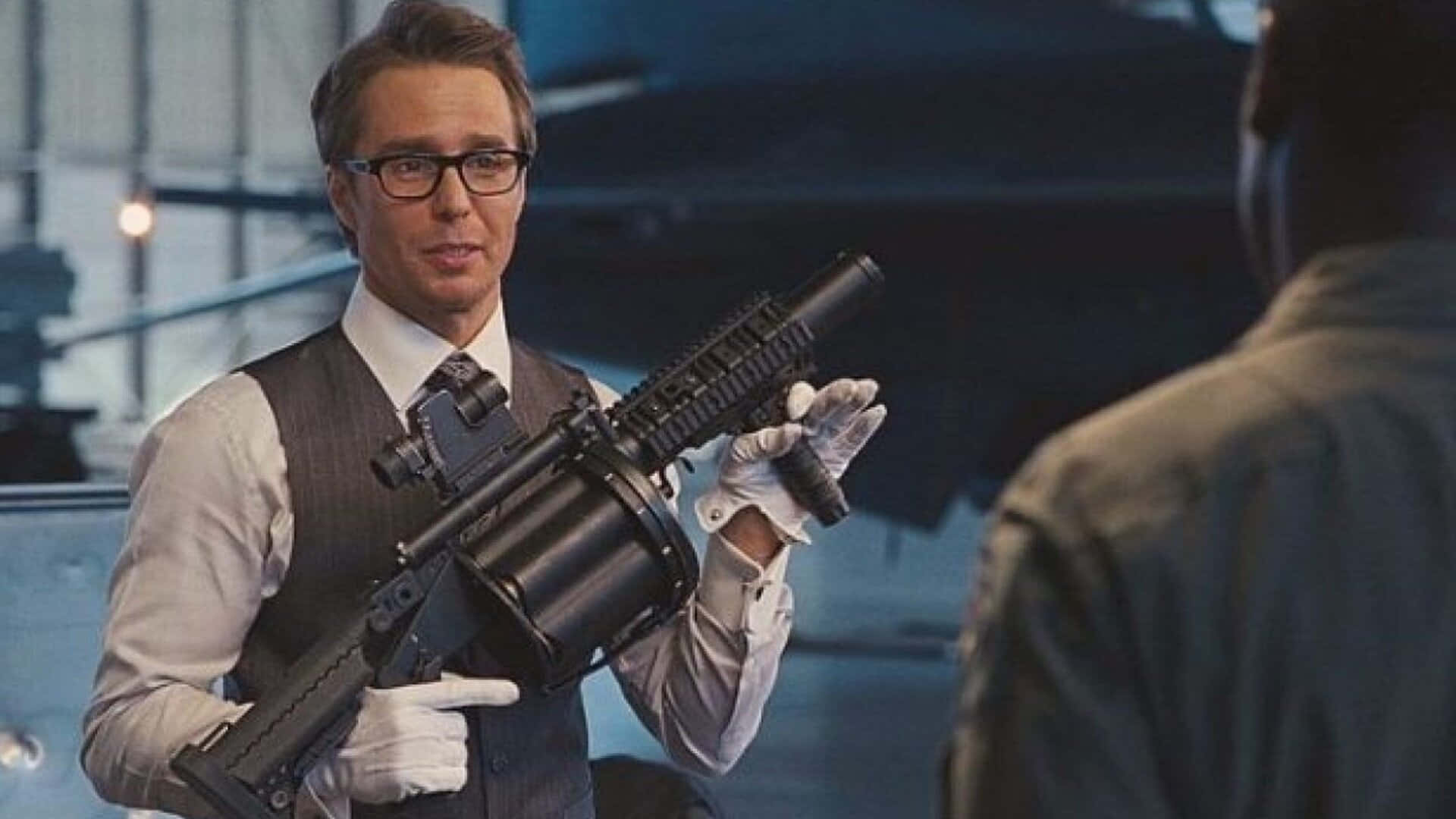Sam Rockwell Iron Man 2 Movie Scene