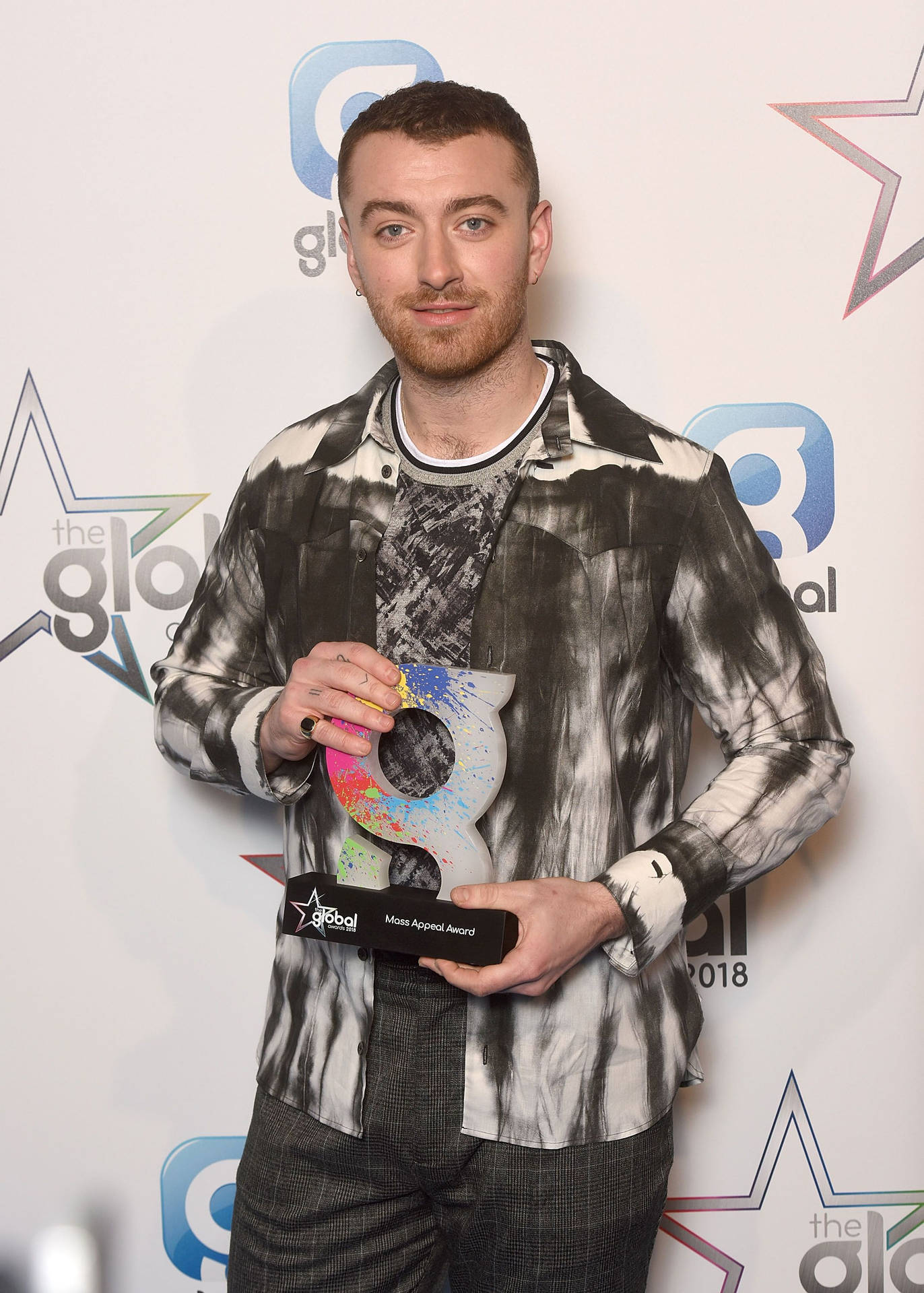 Sam Smith At Global Awards Background