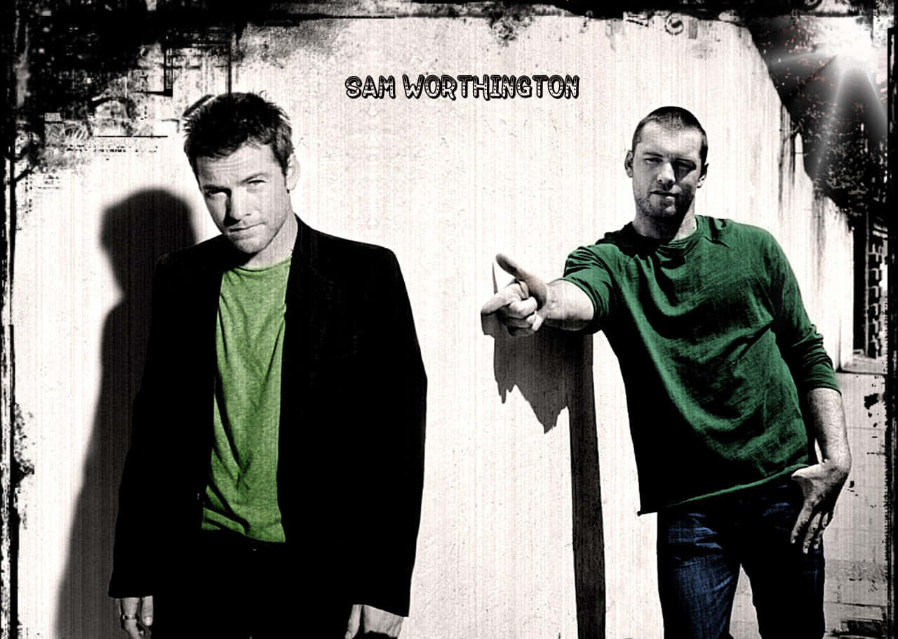 Sam Worthington Color Pop Fan Art Background