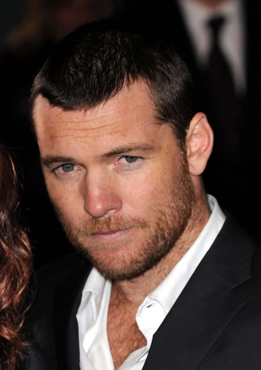 Sam Worthington Lip Bite Profile Photo