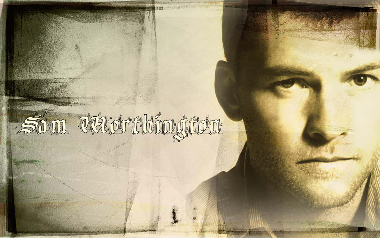 Sam Worthington Sepia Themed Background Photo Background