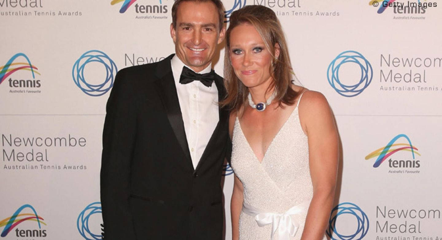 Samantha Stosur And John Newcombe Background