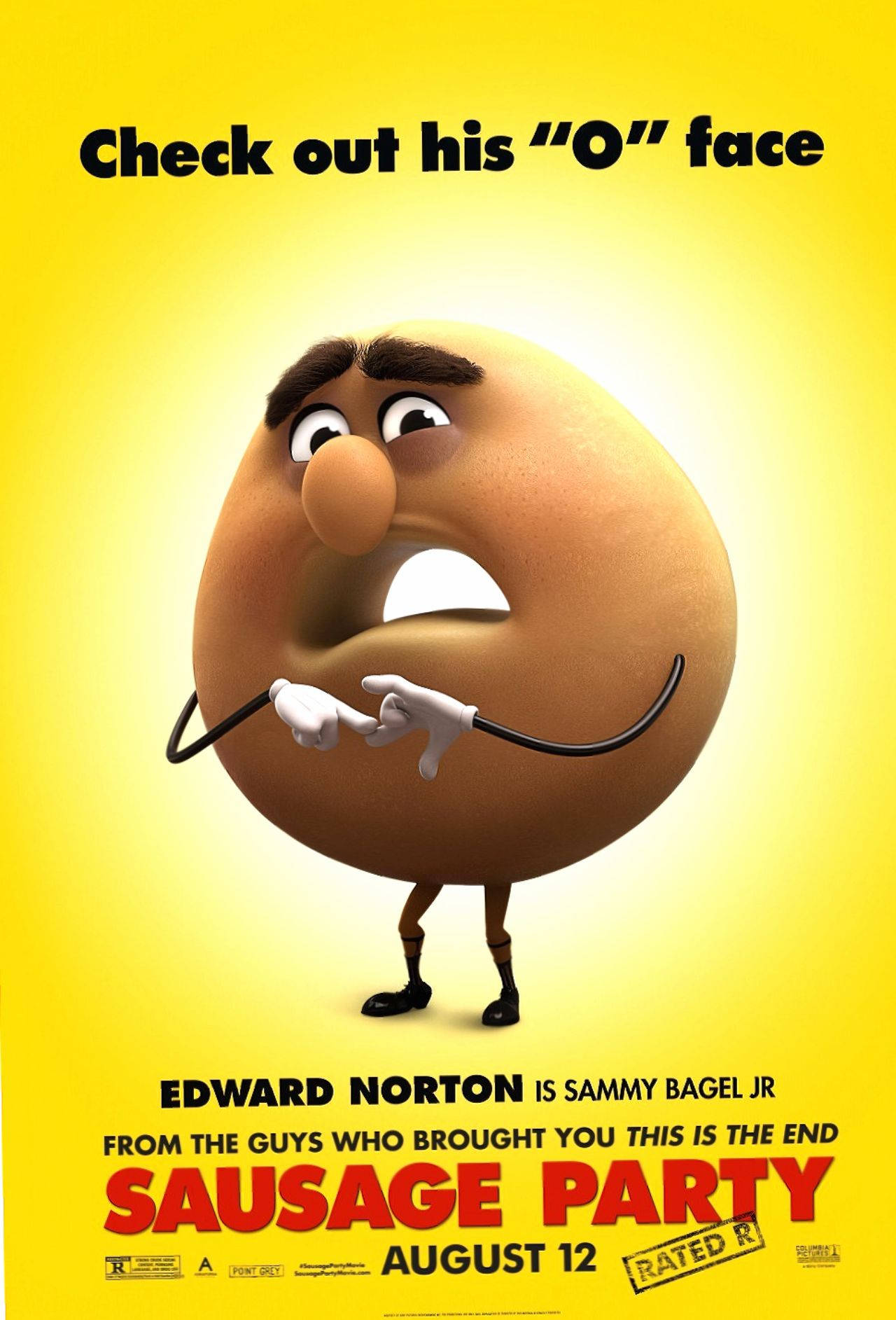 Sammy Bagel Jr Sausage Party Poster Background