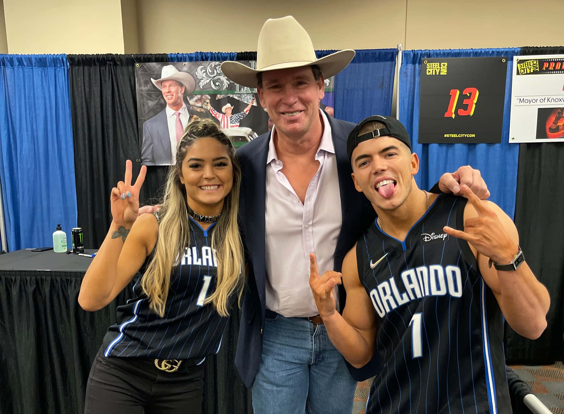Sammy Guevara And Tay Melo In A Matching Jersey Top