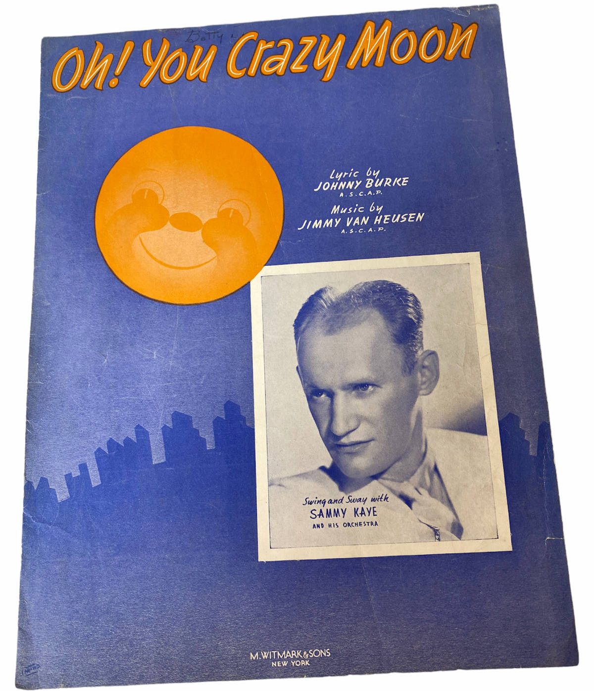 Sammy Kaye Oh! You Crazy Moon Cover Background