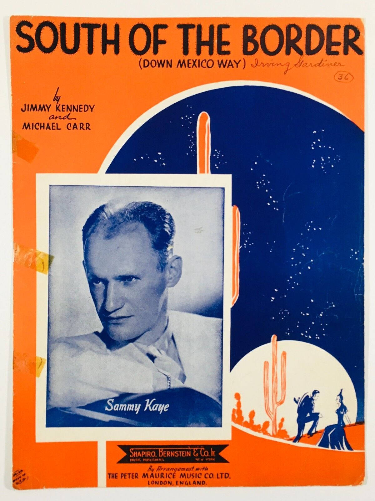 Sammy Kaye South Of The Border Cover Background