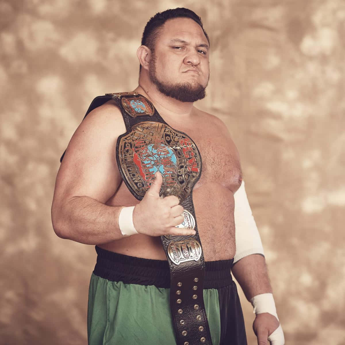 Samoa Joe Classic Ecw Title Championship Belt Background