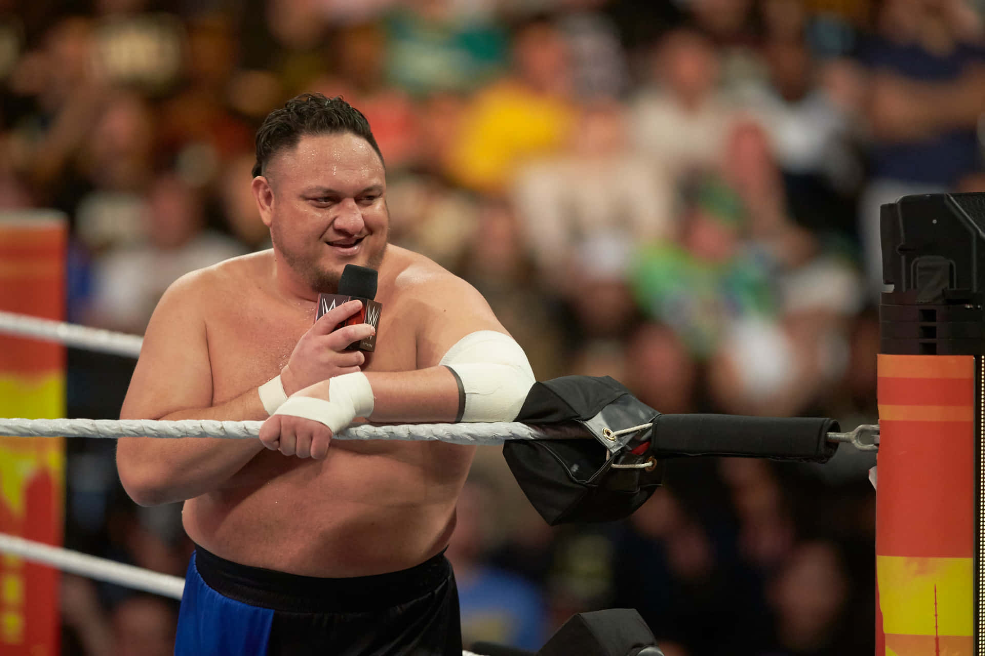 Samoa Joe Talking At Nxt Takeover 36 Background